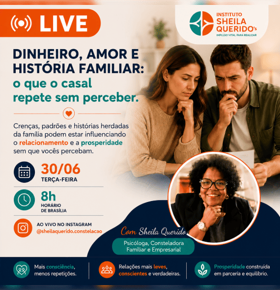 LIVE | Dinheiro, amor e história familiar: O que o casal repete sem perceber