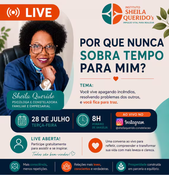 LIVE | Por que nunca sobra tempo para mim?